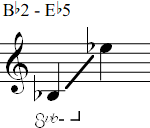 Bb2 - Eb5